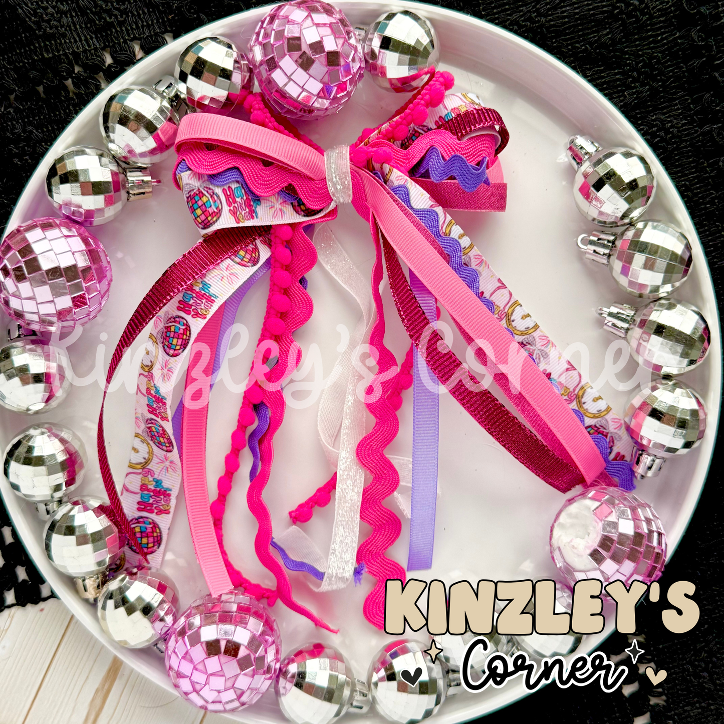 New Year Disco Lexie Ribbon Bow