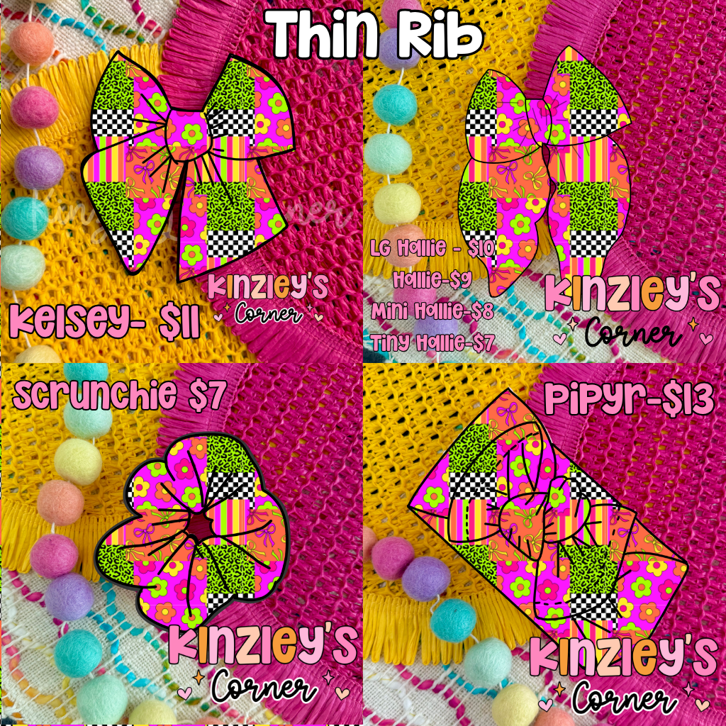 Neon Bow Patches Collection