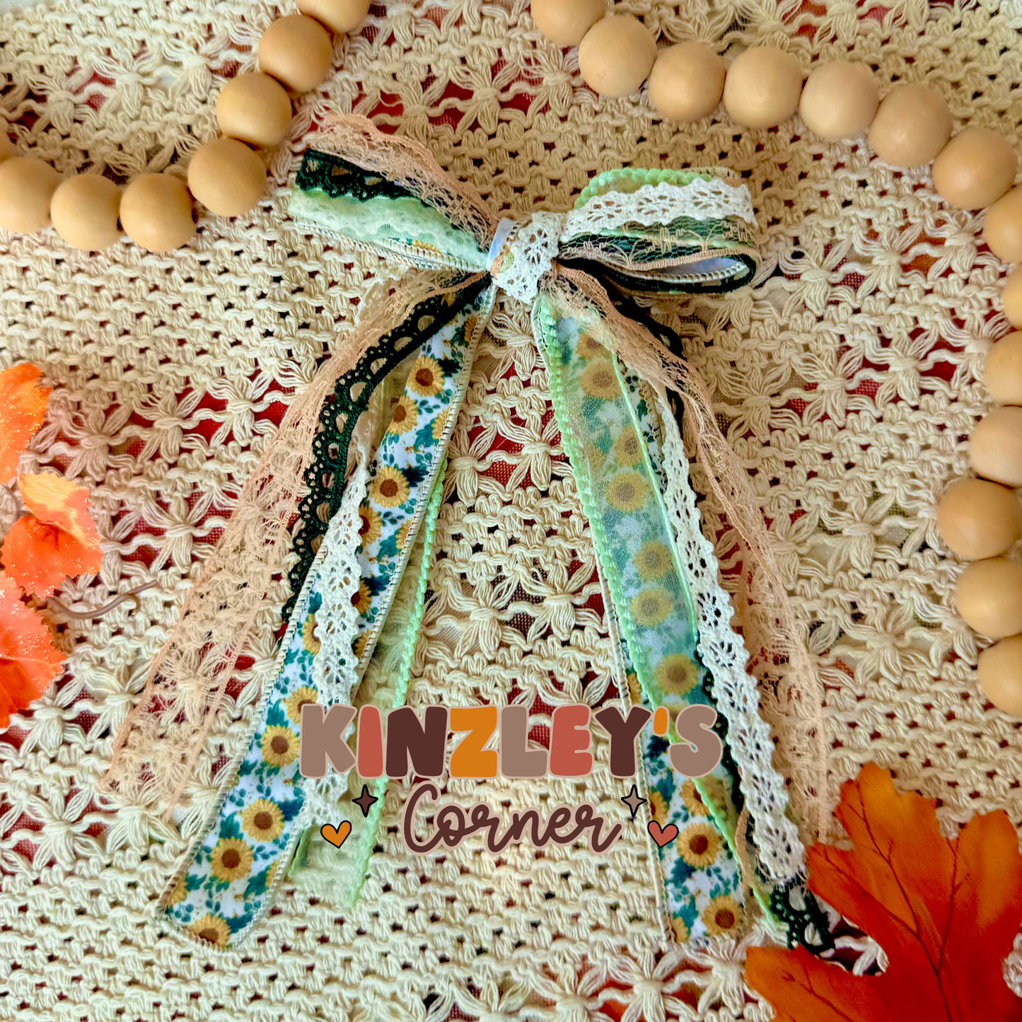 Sunflower Lexie Ribbon Bow