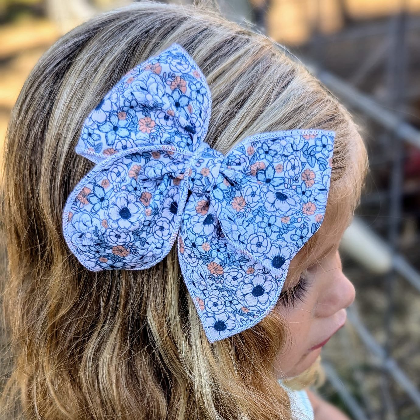 Blue Floral Hallie
