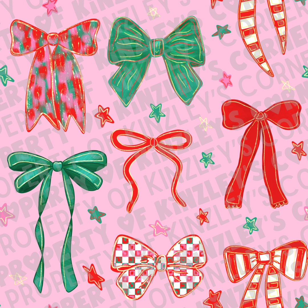 Christmas Silk Scrunchie