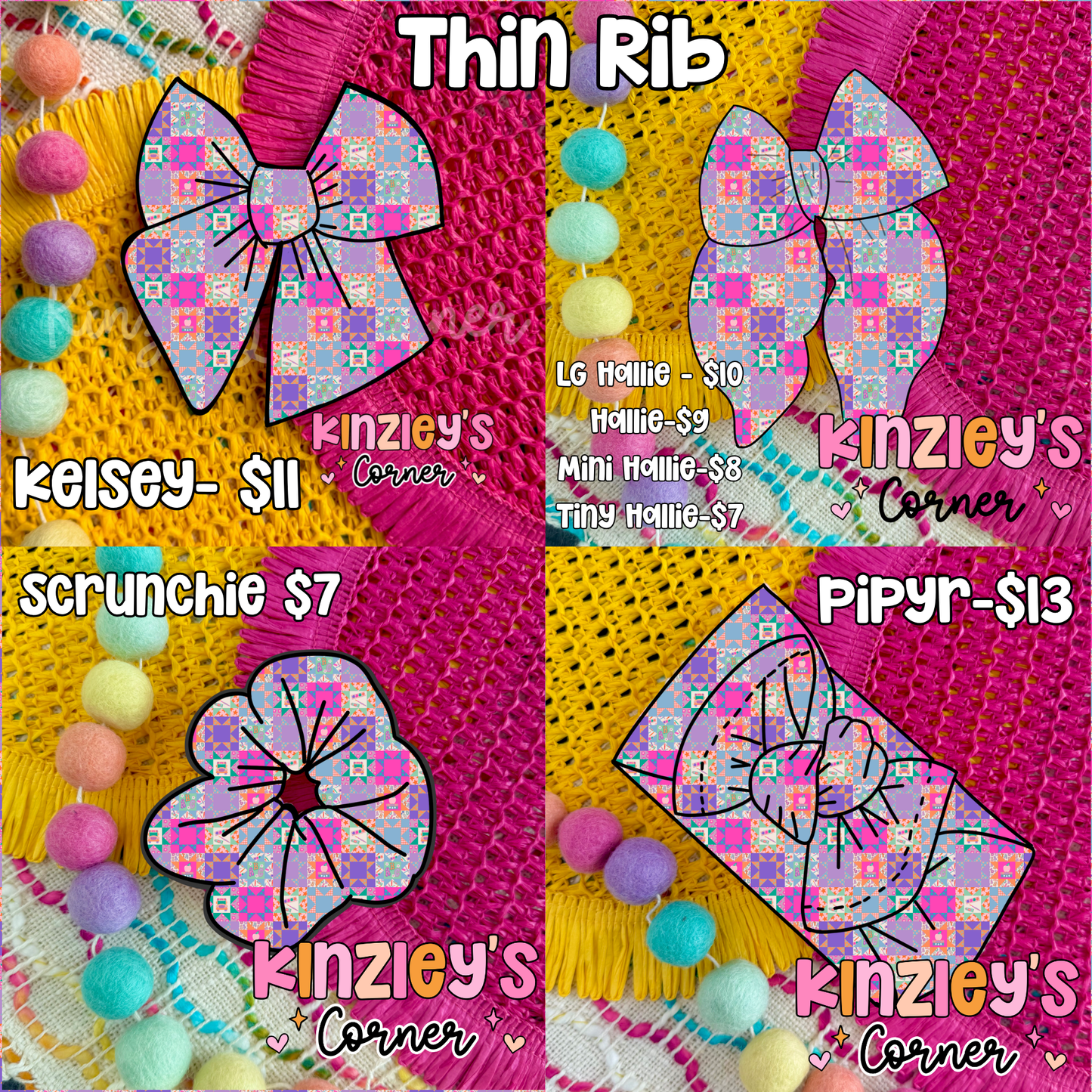Quilted School Collection PRE-ORDER (matching HAC)