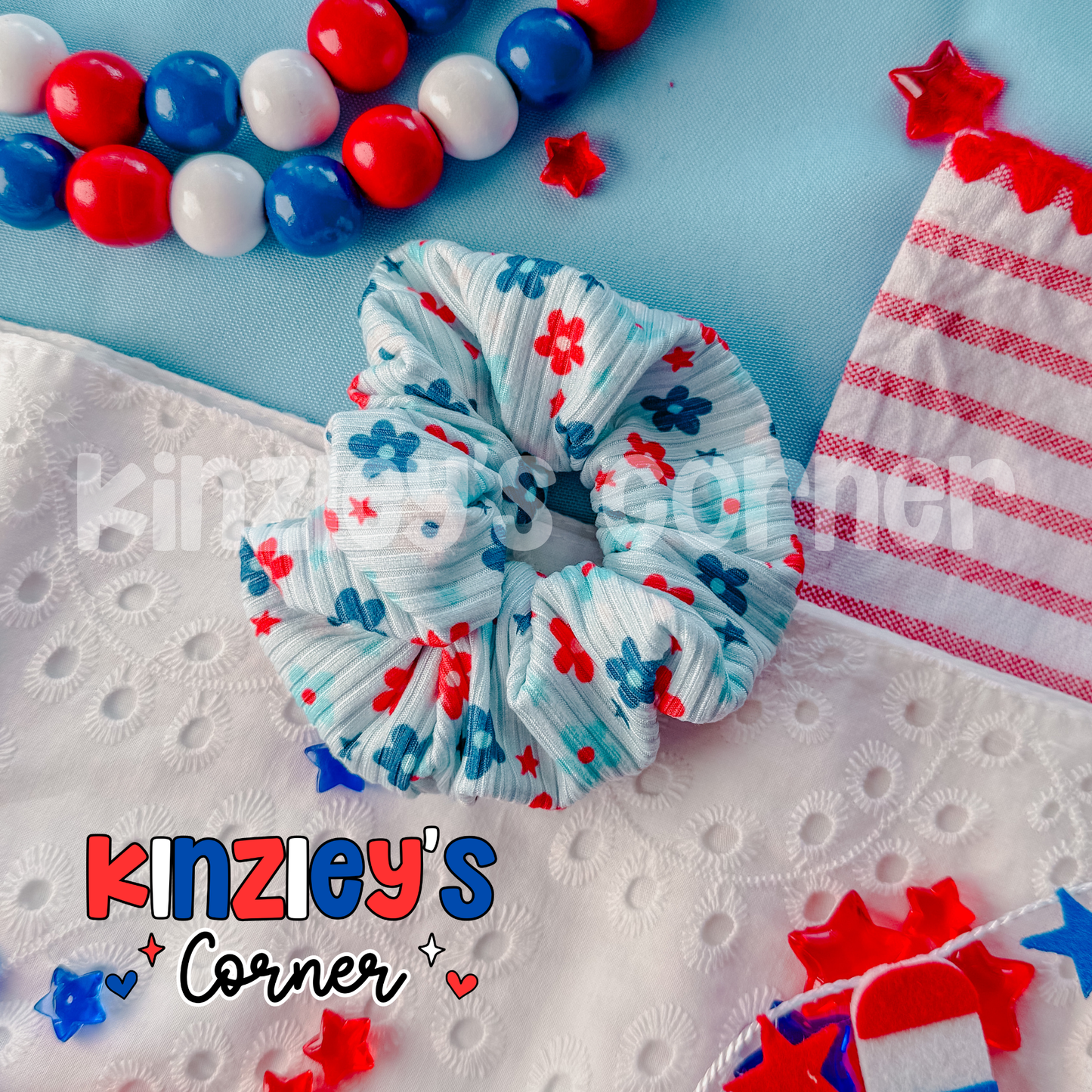 Freedom Blooms Scrunchie