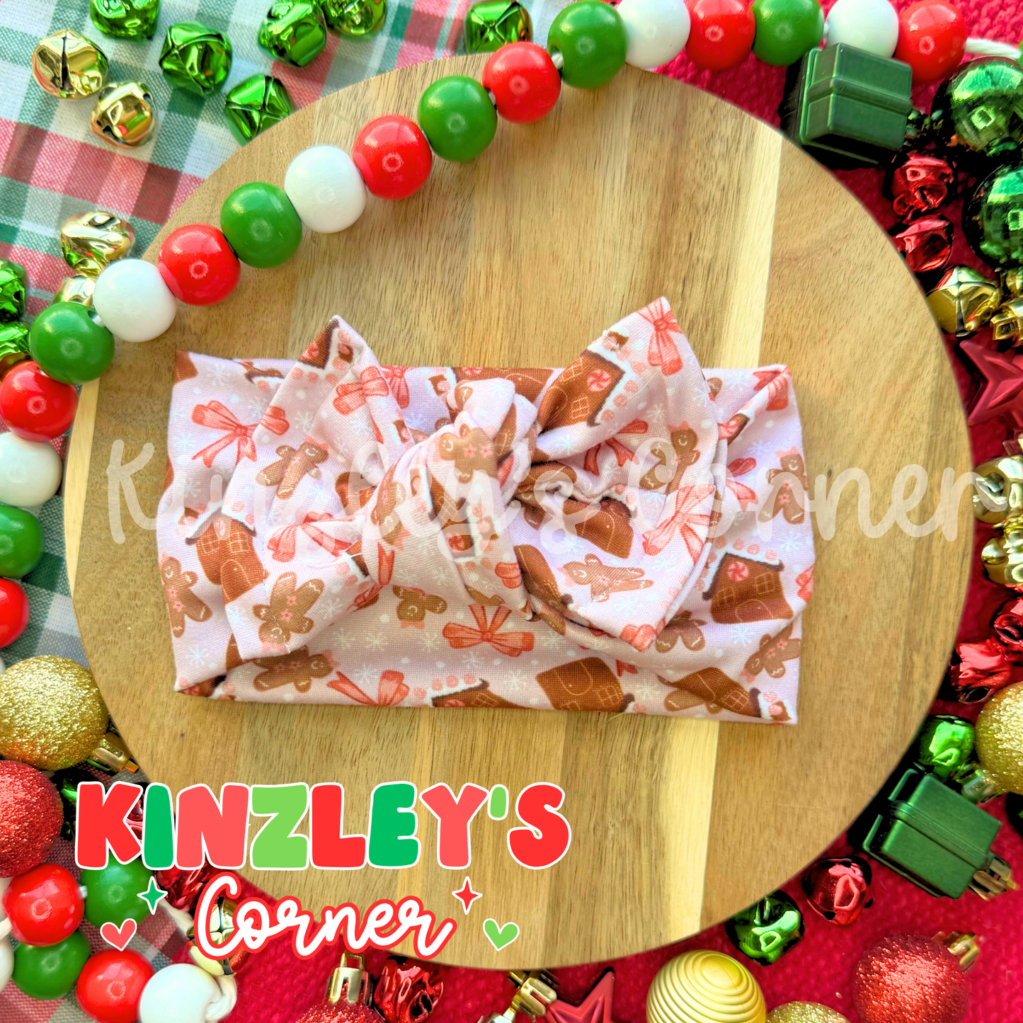 Girly Gingerbread Pipyr Headwrap