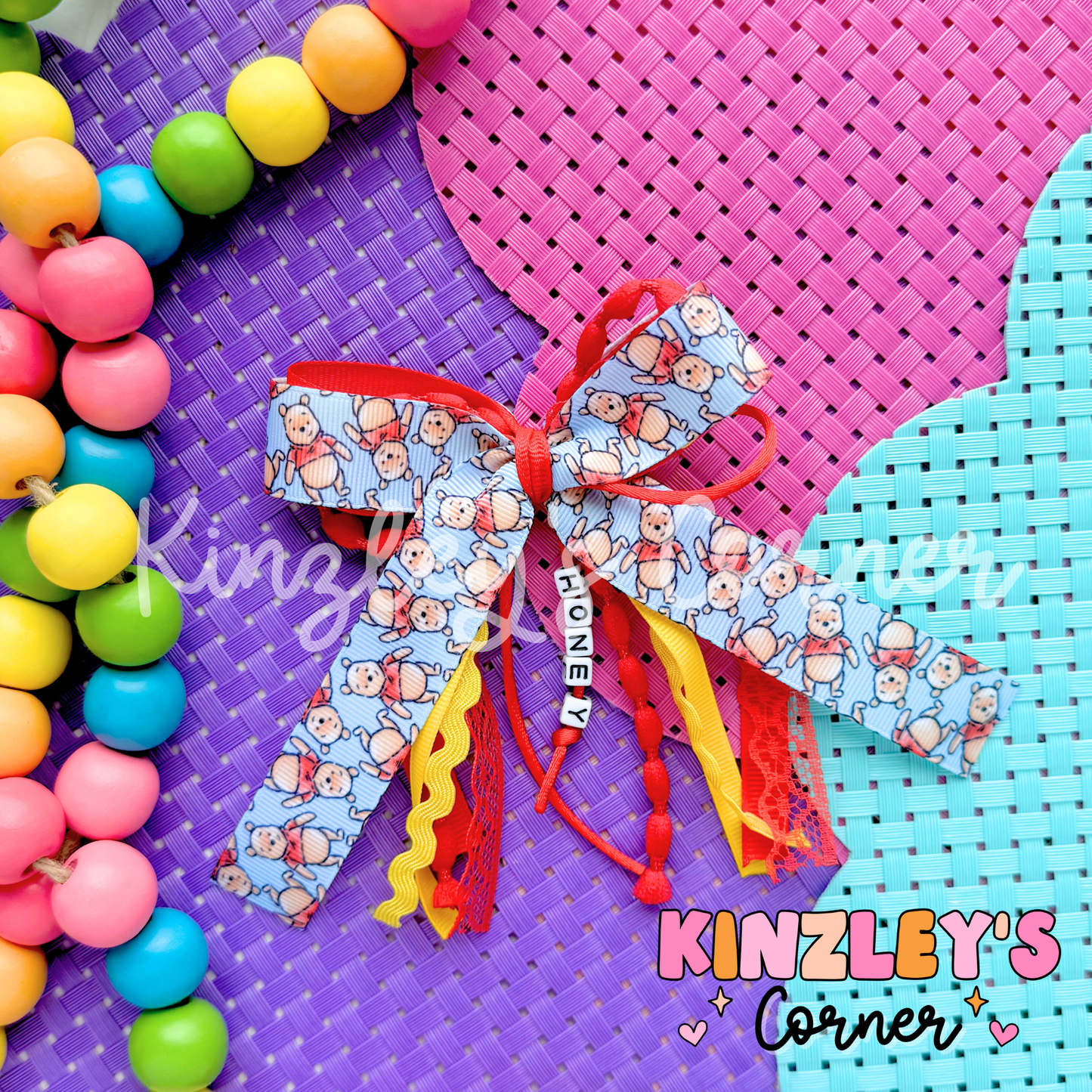 Hunny Bear Lexie Ribbon Bow