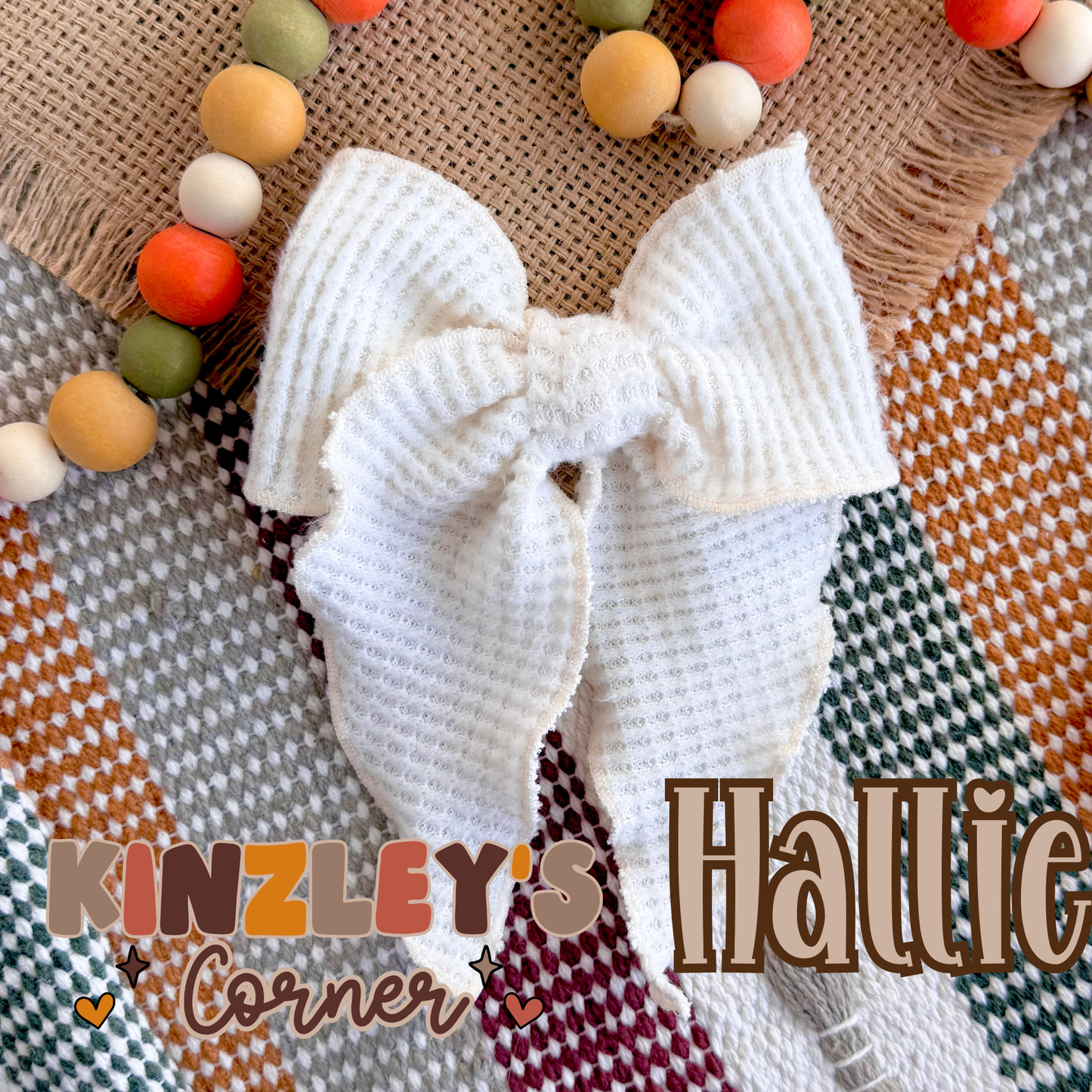 Cream Waffle Knit Hallie