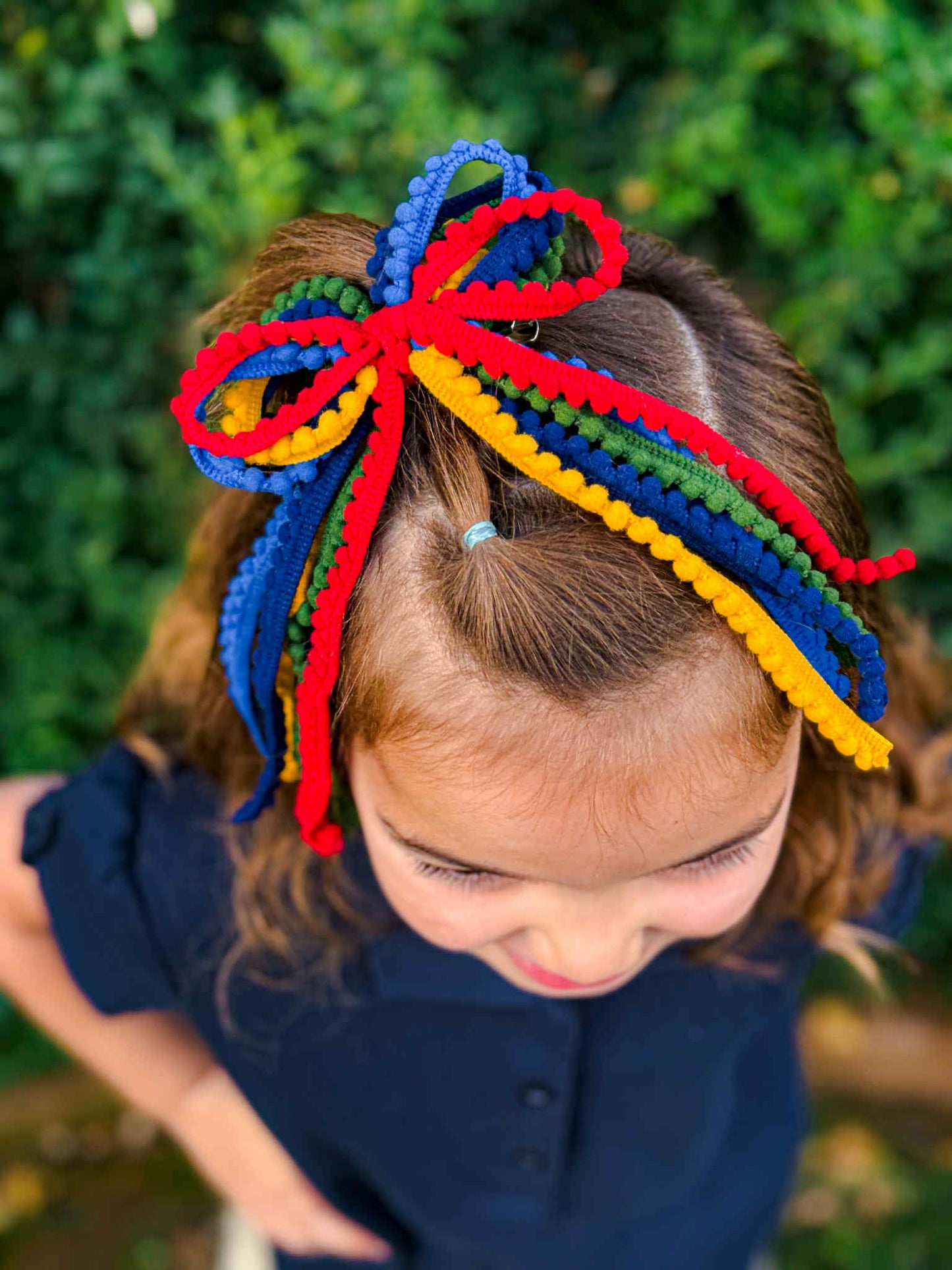 Primary Colors Whimzy Ribbon Bow