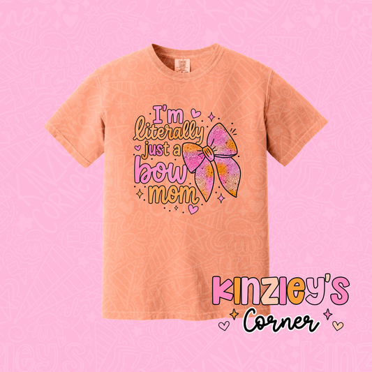 I’m literally just a bow MOM KC t-shirt