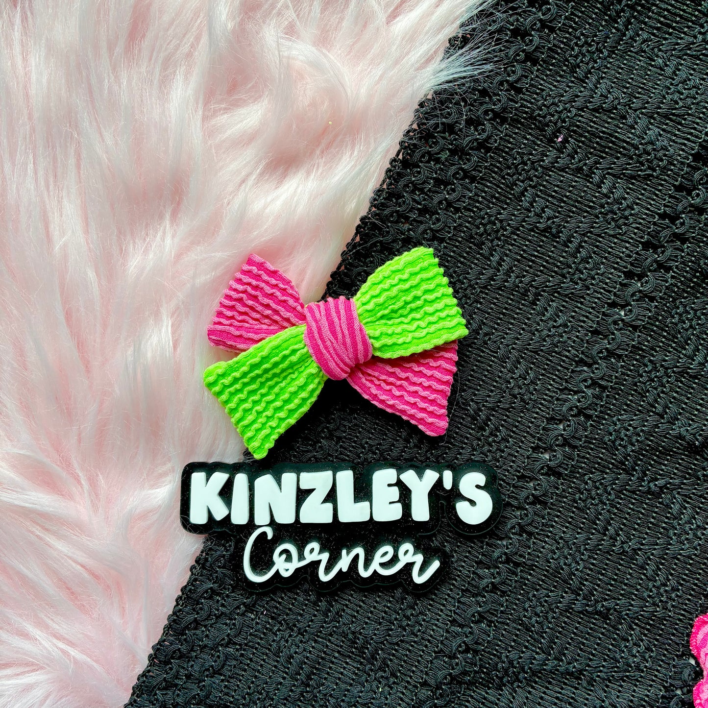 Pink Goes Good with Green Two Tone Urban Rib Collection