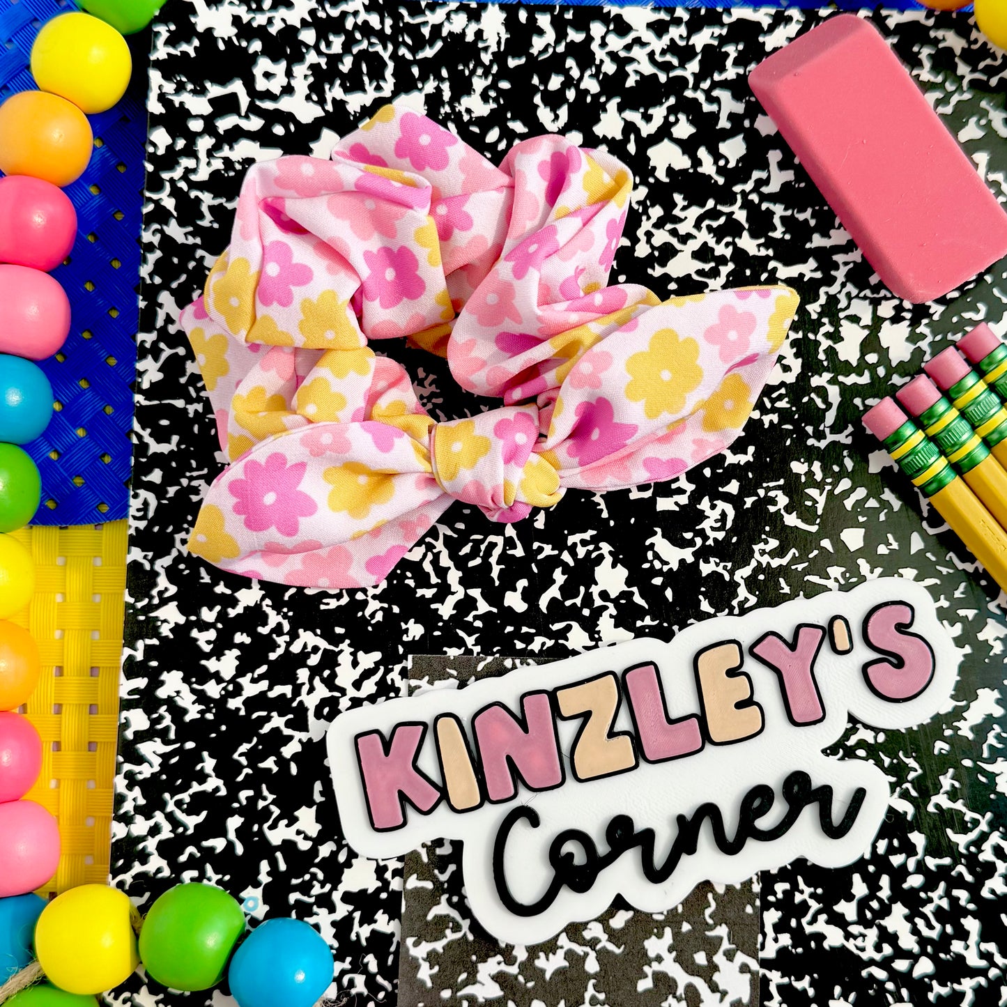 Girly Pink Scrunchies