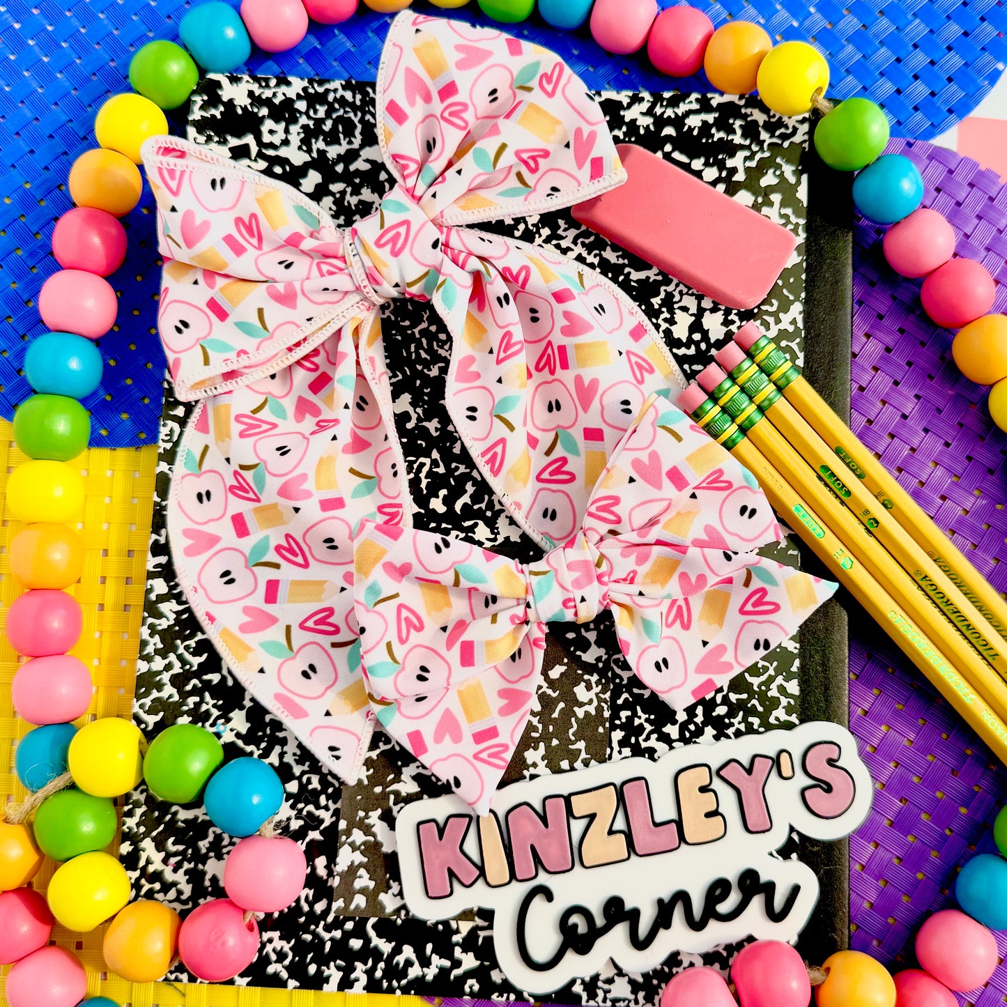 Clearance Teacher's Apple Bows