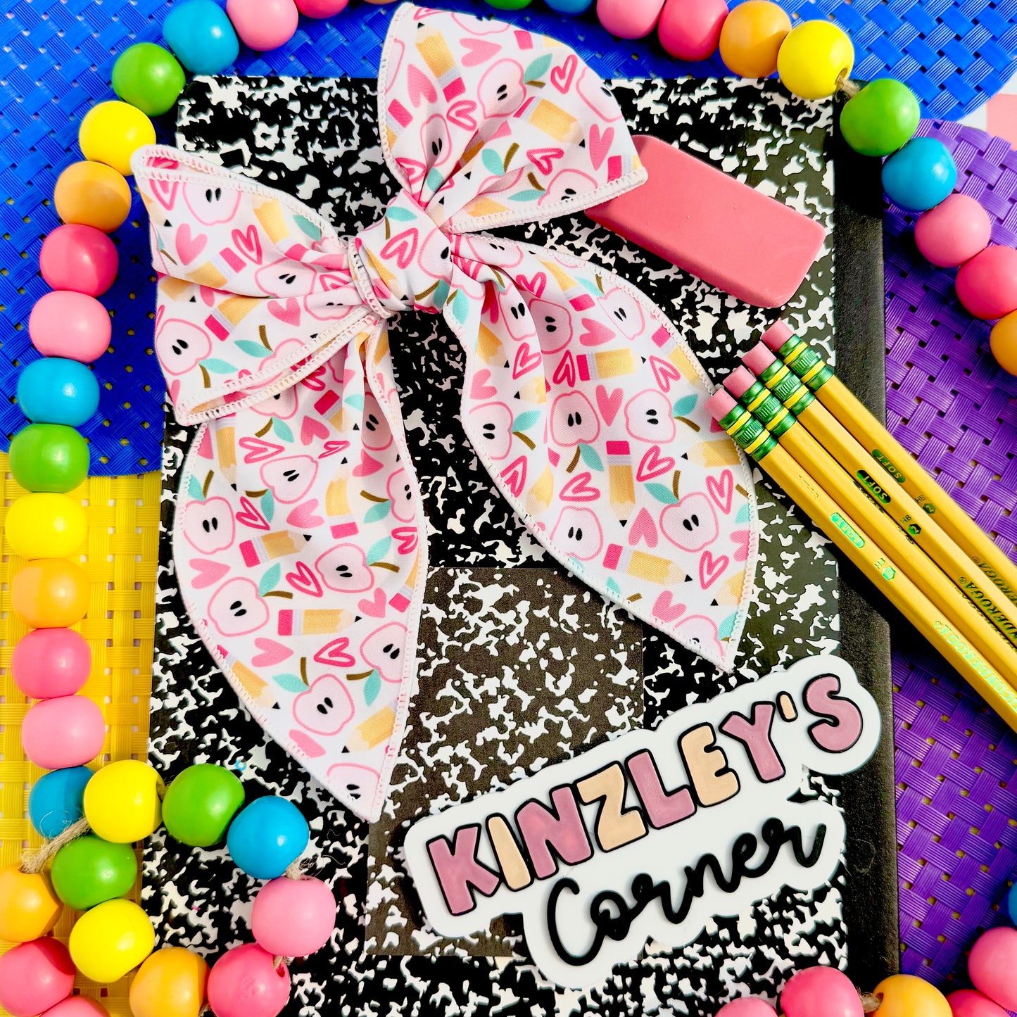 Clearance Teacher's Apple Bows