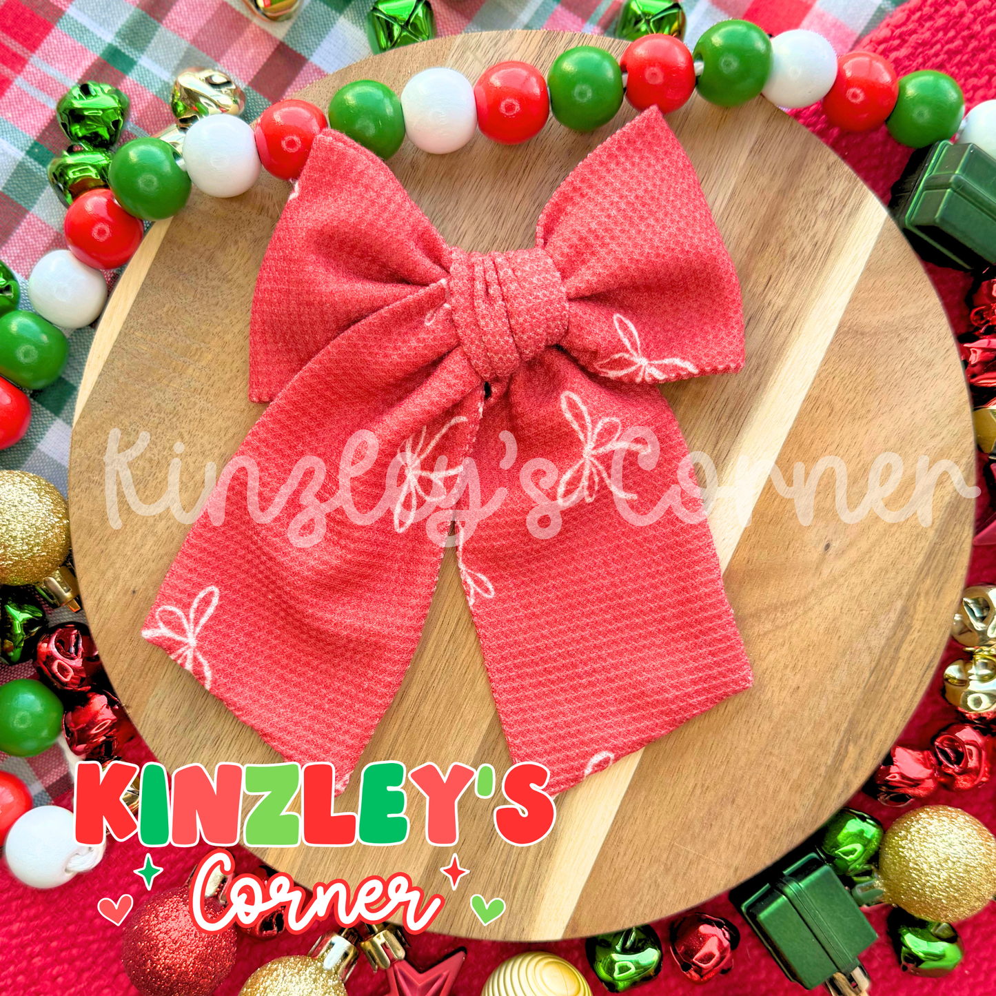 Knit Red Bow Collection