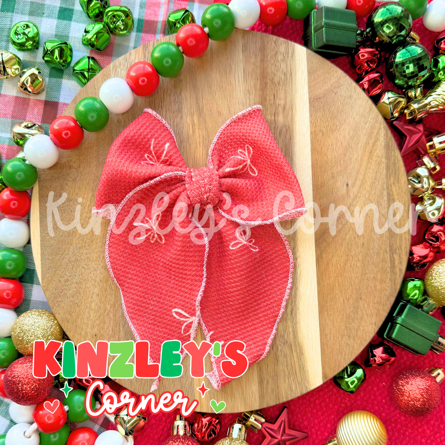 Knit Red Bow Collection
