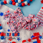 Patriotic Cherry Scrunchie