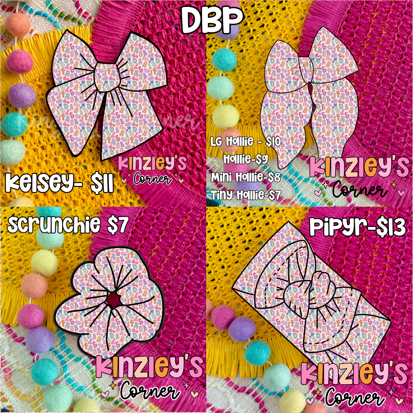 Alphabet Collection PRE-ORDER (matching HAC)