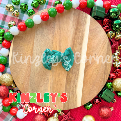 Knit Christmas Bree Bow