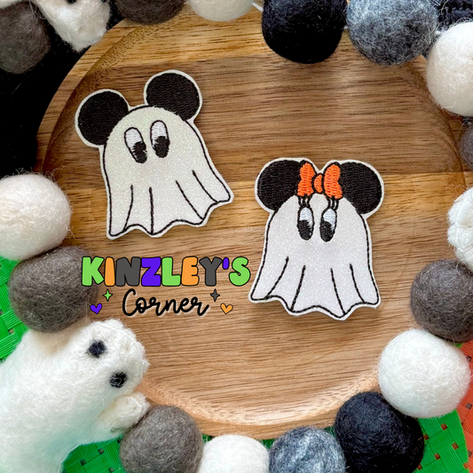 Mouse Ghost Feltie Pair