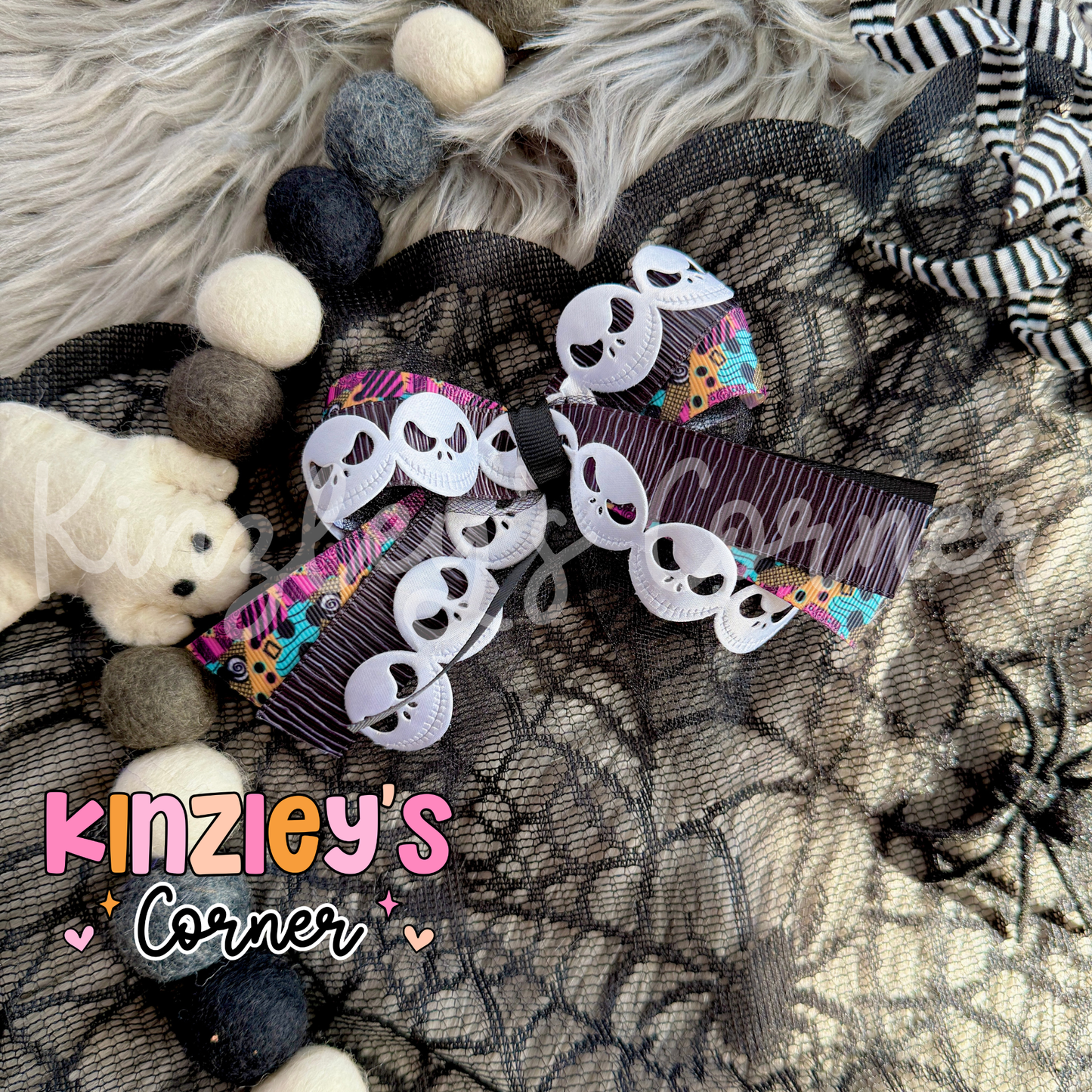 Skulls & Stitches Lexie Ribbon Bow