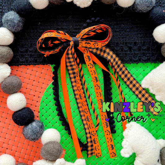 Halloween Whimzy Ribbon Bow