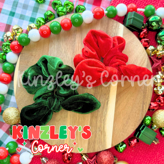 Christmas Velvet Scrunchies