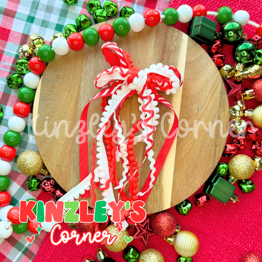 Candy Cane Crazy Lexie Ribbon Bow