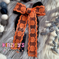 Velvet Pumpkin Ribbon Bow