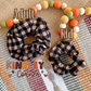 Thanksgiving Dinner Gingham Scrunchie