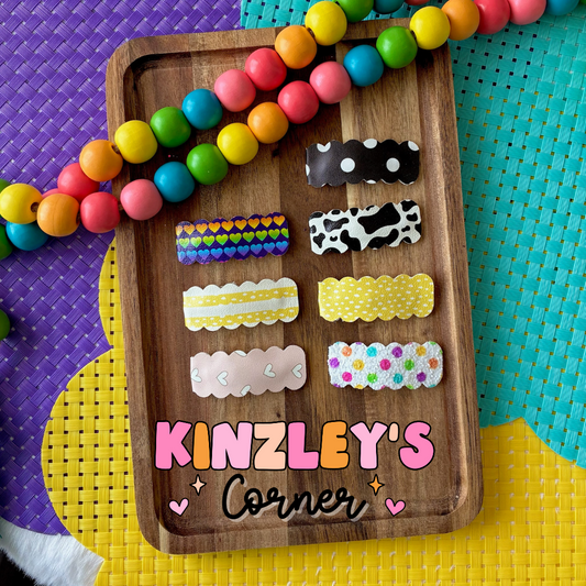 Patterned Snap Clips