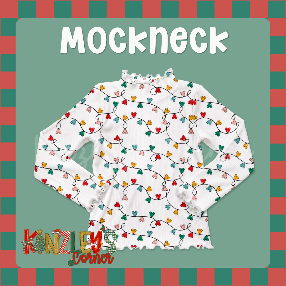 Christmas Mockneck Top