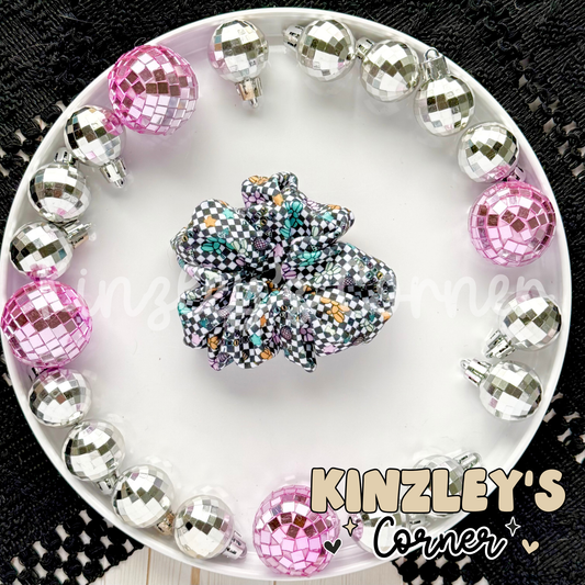 Meet Me at New Years Balloon Dog Scrunchie