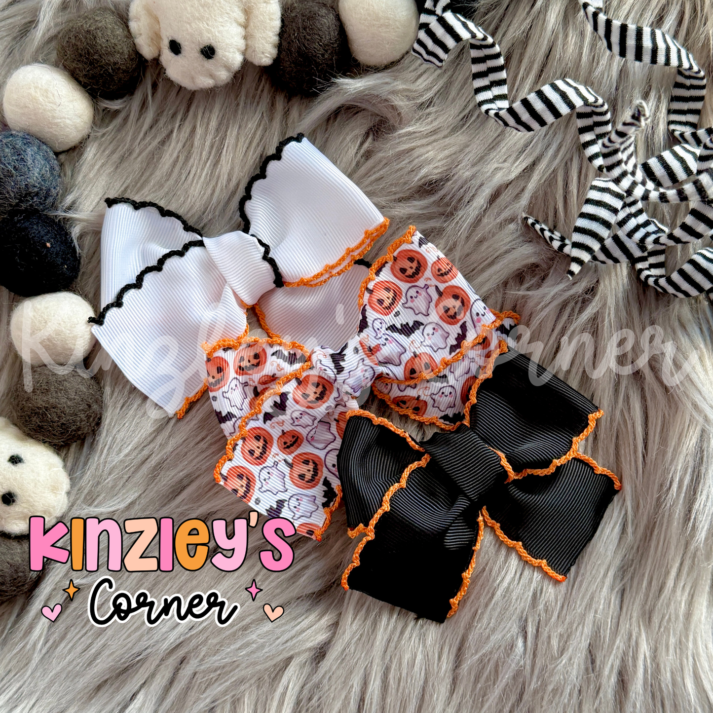 Halloween Emery Bows