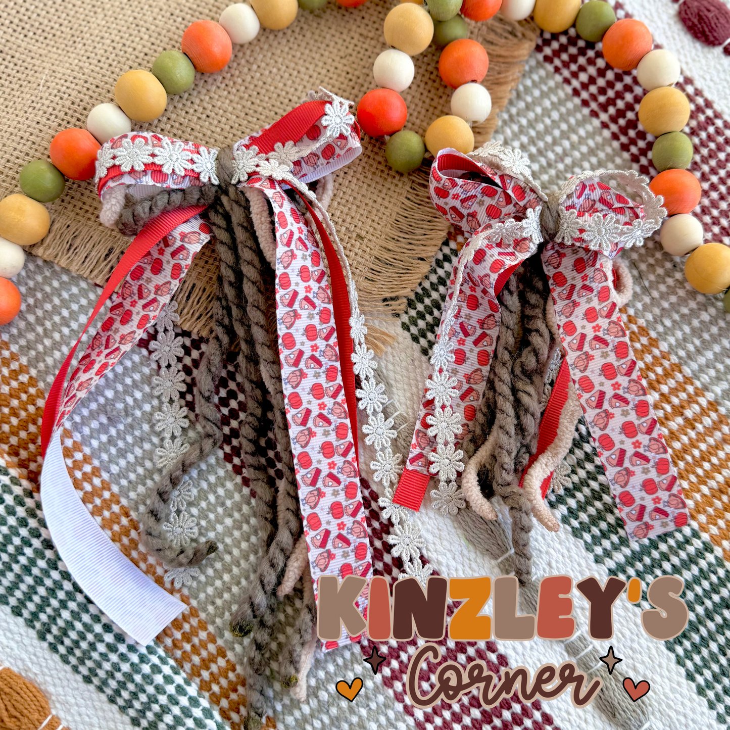 Pumpkin Pie Lexie Ribbon Bow