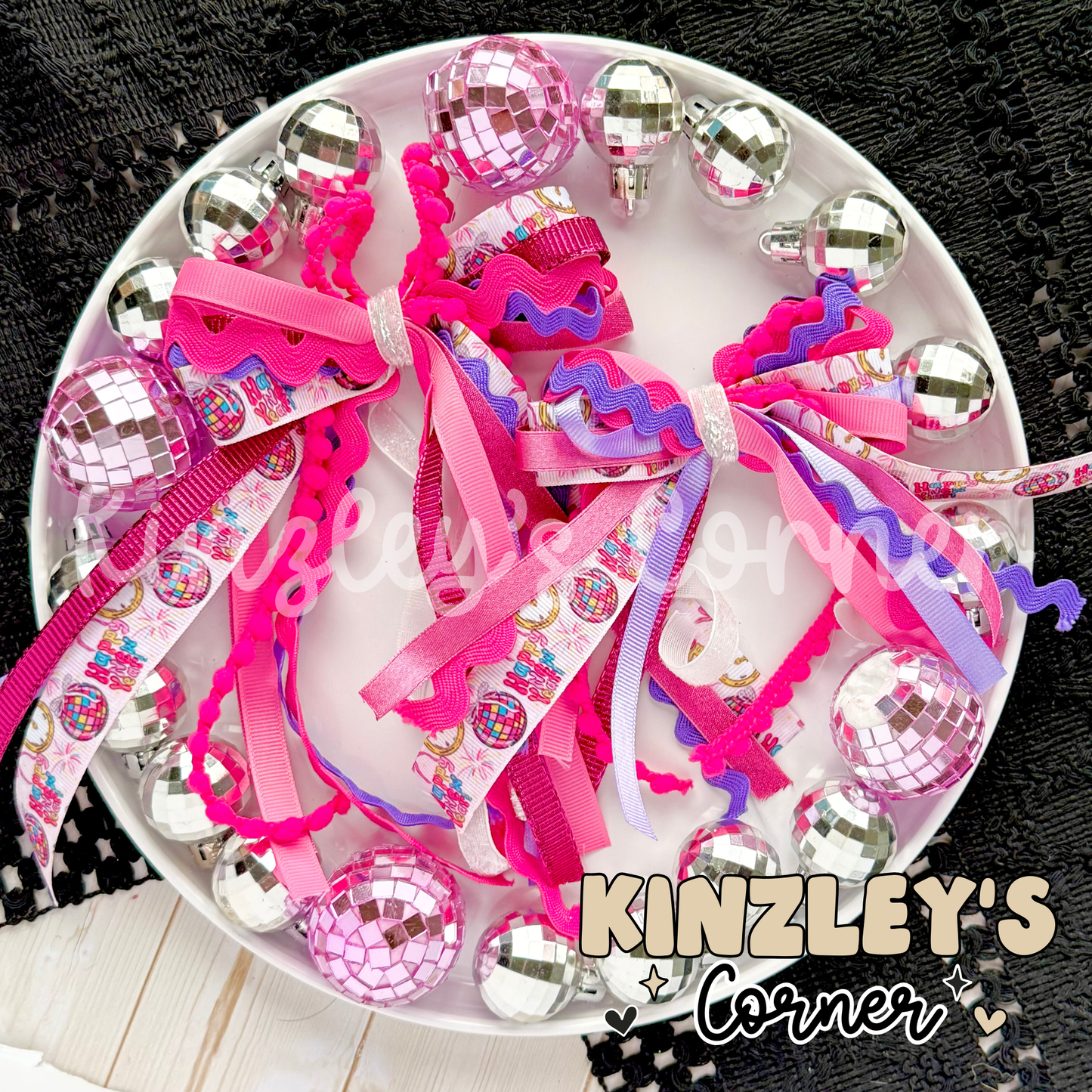 New Year Disco Lexie Ribbon Bow