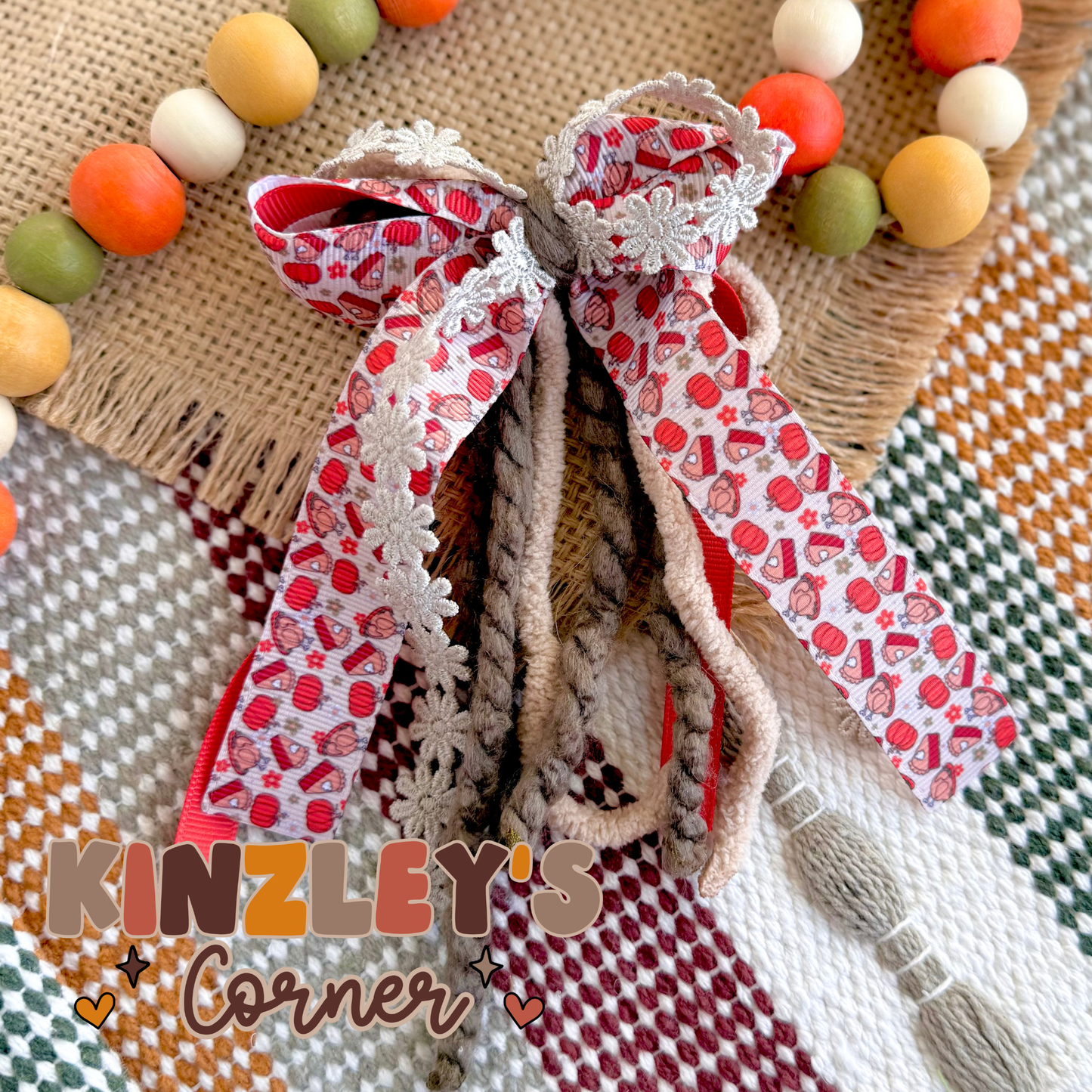 Pumpkin Pie Lexie Ribbon Bow