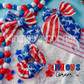 Stars, Stripes & Sparkles Two Tone Scrunchie