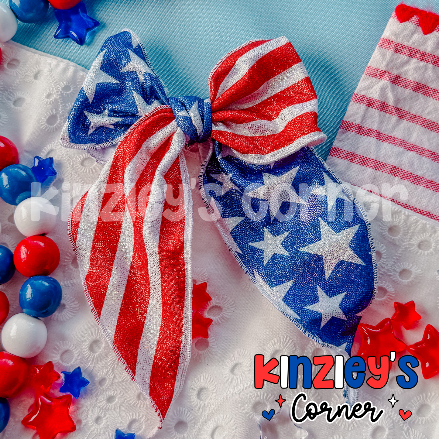 Stars, Stripes & Sparkles Two Tone Hallie