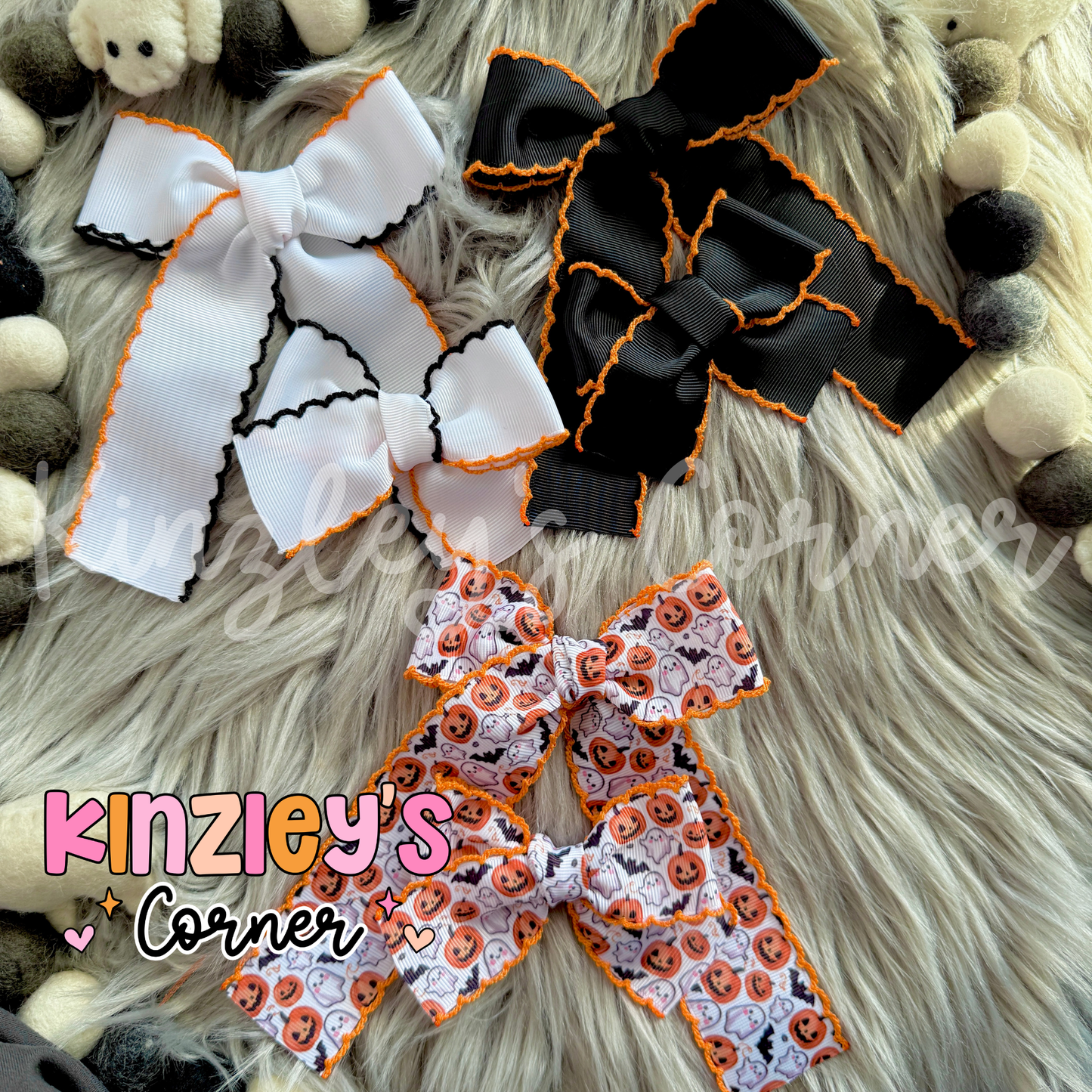 Halloween Emery Bows