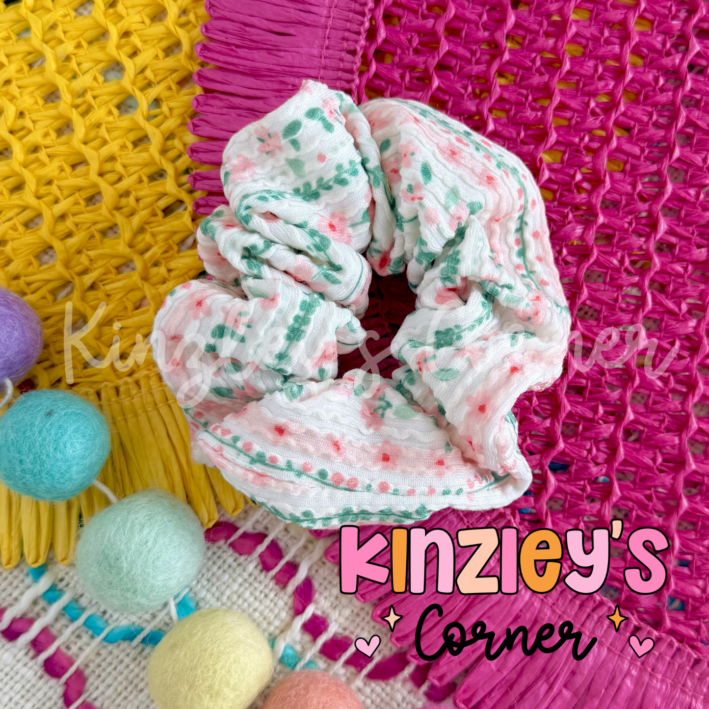 Flowers for Mom Urban Scrunchie