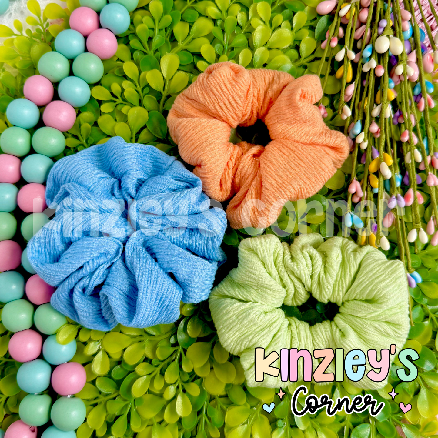 Krinkle Spring Solid Scrunchie