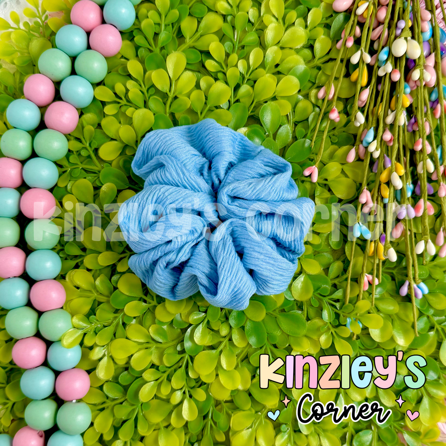 Krinkle Spring Solid Scrunchie