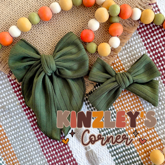 Olive Rib Knit Collection