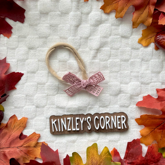 Pink Waffle Lace Tiny Kinzley