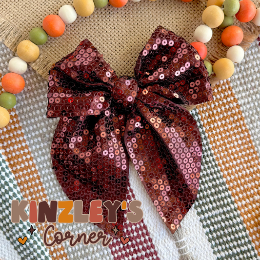 Brown Sequin Large Hallie