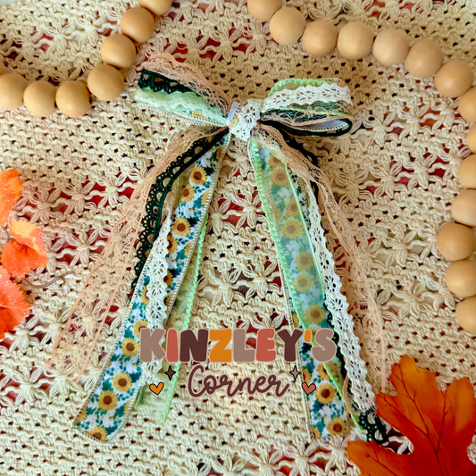 Sunflower Lexie Ribbon Bow