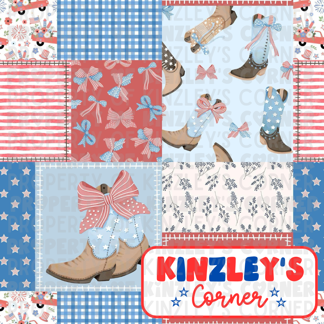 Giddy Up Patriotic Patchwork