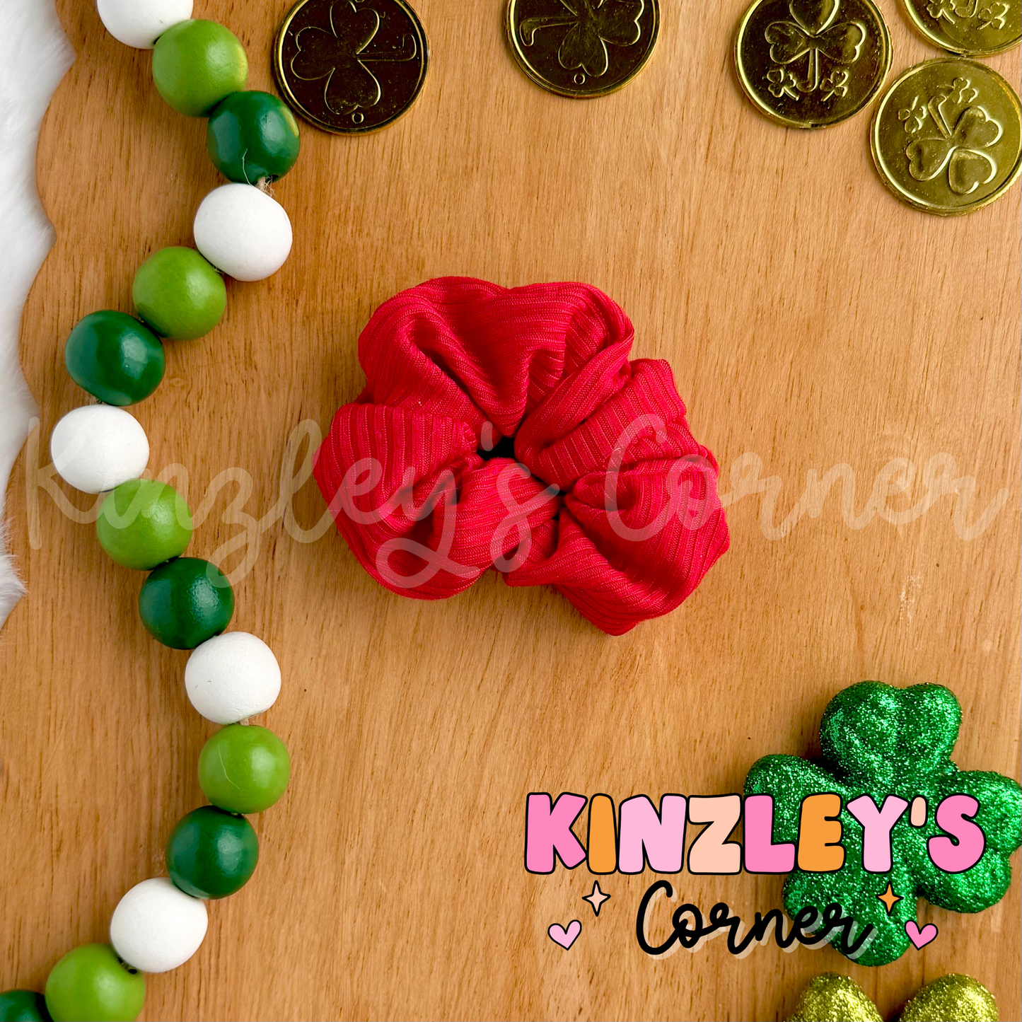 Rainbow Rib Knit Scrunchies