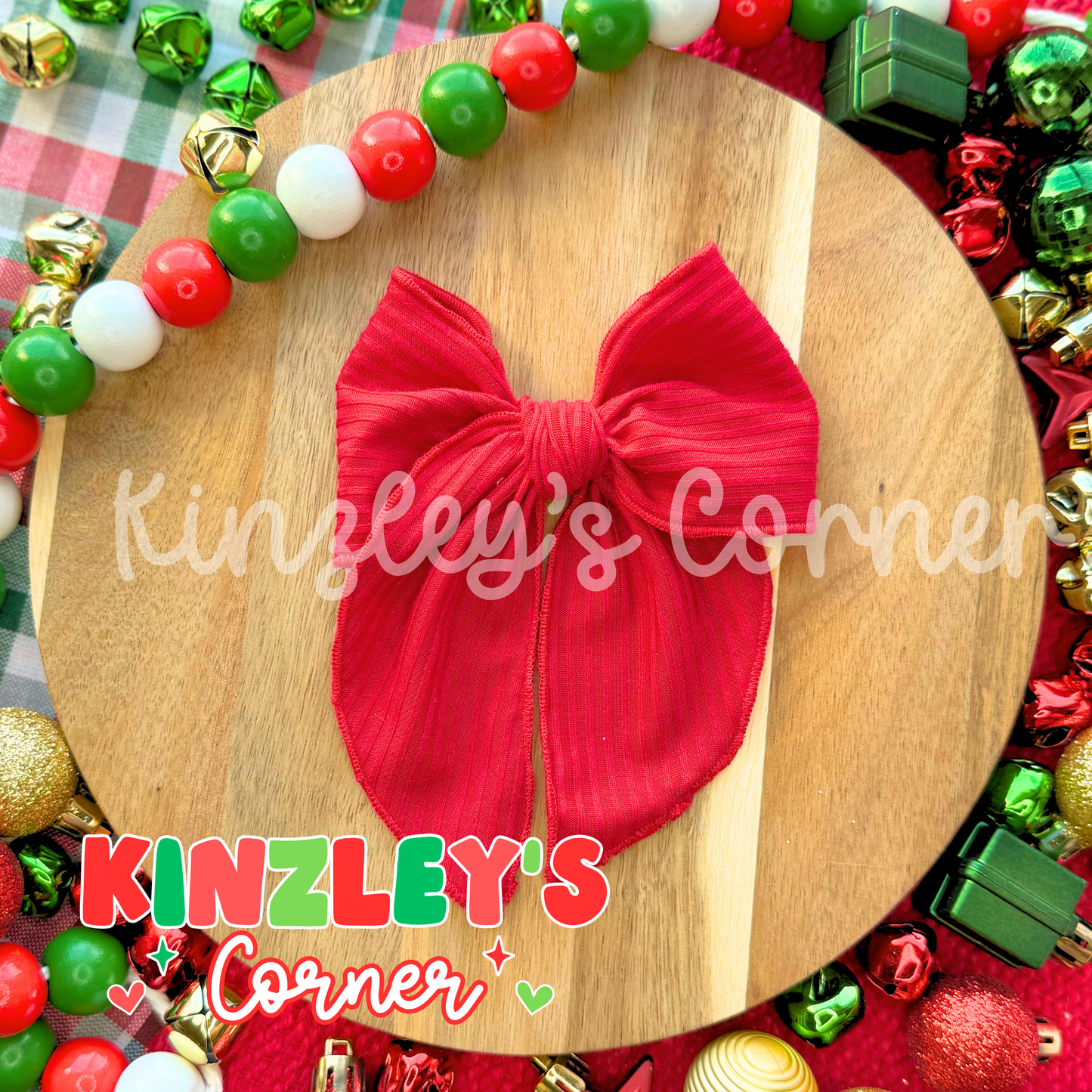 Deep Red Skinny Rib Knit Collection