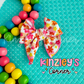 Flower Check Rib Swim Bows