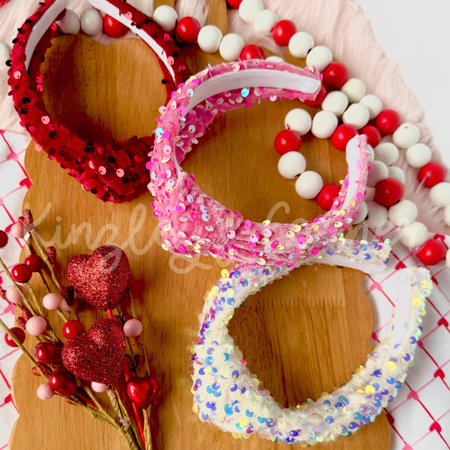 Valentine Sequin Headbands